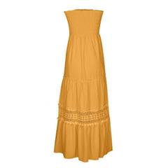 Lace Patchwork Holiday Long Dress