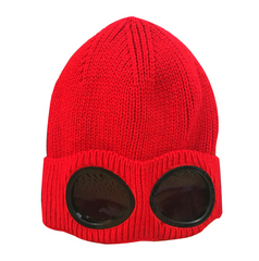 Windproof Mirror And Fleece Knitted Warm Wool Hat