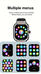 Full Touch HD Screen, Metal Body, TWS Sports Earbuds + IP67 Waterproof Smart Watch 2-in-1, 360 MAh, DIY Watch Faces, NFC, Multi-sport Data Tracking, Message Reminders, Sleep Monitoring