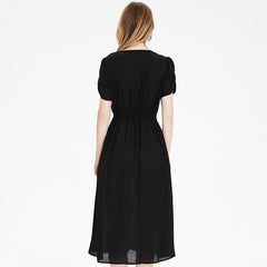 Summer New Recreational Retro Bunched Waist Type