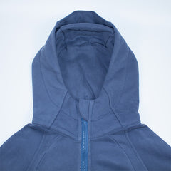 Full Zip Hoodie Fitness Running Long Sleeve Top Fleece Sweater