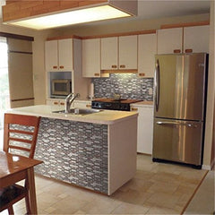 Crystal Epoxy Mosaic Tiles 3D Three-dimensional Wall Stickers Living Room Entrance Decoration Free Self-adhesive Wallpaper