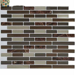 Crystal Epoxy Mosaic Tiles 3D Three-dimensional Wall Stickers Living Room Entrance Decoration Free Self-adhesive Wallpaper