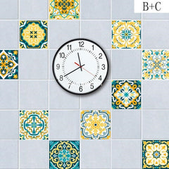 Vintage Moroccan Style Tiles Stickers PVC Waterproof Self ad