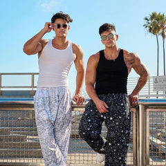 High Elastic Striped Thread American Tight Sports Vest Men's Summer Running I-shaped Quick-drying Workout Sleeveless Top