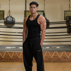 High Elastic Striped Thread American Tight Sports Vest Men's Summer Running I-shaped Quick-drying Workout Sleeveless Top