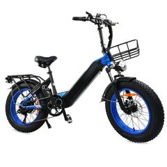 500W Motor Electric Bike For Adults, 20 X 4 Inches Fat Tire Bike, 7 Speed 48V 25MPH Removable Battery Mountain E-Bike US only