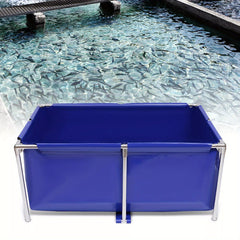 47.2" x 31.4" Waterproof Rectangular Aquarium - Modern Stainless Steel Frame Fish Tank with Drain Valve & Connectors
