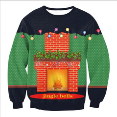 UGLY CHRISTMAS SWEATER Vacation Santa Elf Funny Womens Men Sweaters Tops Autumn Winter Clothing