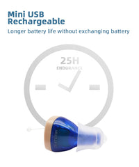 Intelligent New Style Hearing Aid CIC Hearing Aid Rechargeable Sound Amplifier Digital Hearing Aids Invisible Earphone For Deafness Audifono