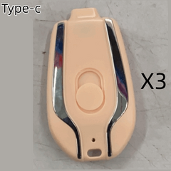 1500mAh Mini Power Emergency Pod Keychain Charger With Type-C Ultra-Compact Mini Battery Pack Fast Charging Backup Power Bank