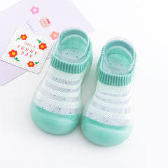 Baby Ice Silk Non-slip Socks Shoes Soft Bottom Breathable