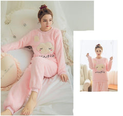 Women's Spring And Autumn Flannel Pajamas