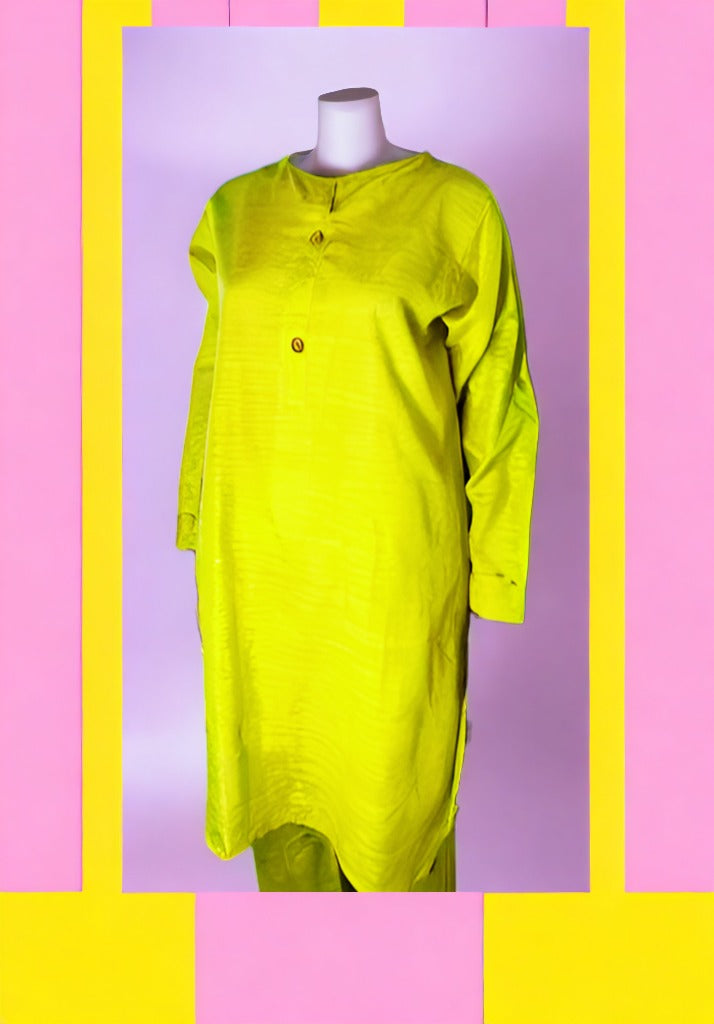 100% cotton pakistani kurti dress with pant (size medium).