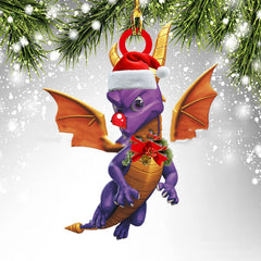 Dinosaur Dragon Egg Christmas Decorations Pendant Acrylic