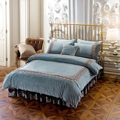 Velours cristal épais en quatre pièces