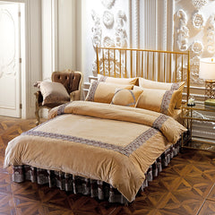 Velours cristal épais en quatre pièces