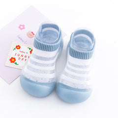 Baby Ice Silk Non-slip Socks Shoes Soft Bottom Breathable