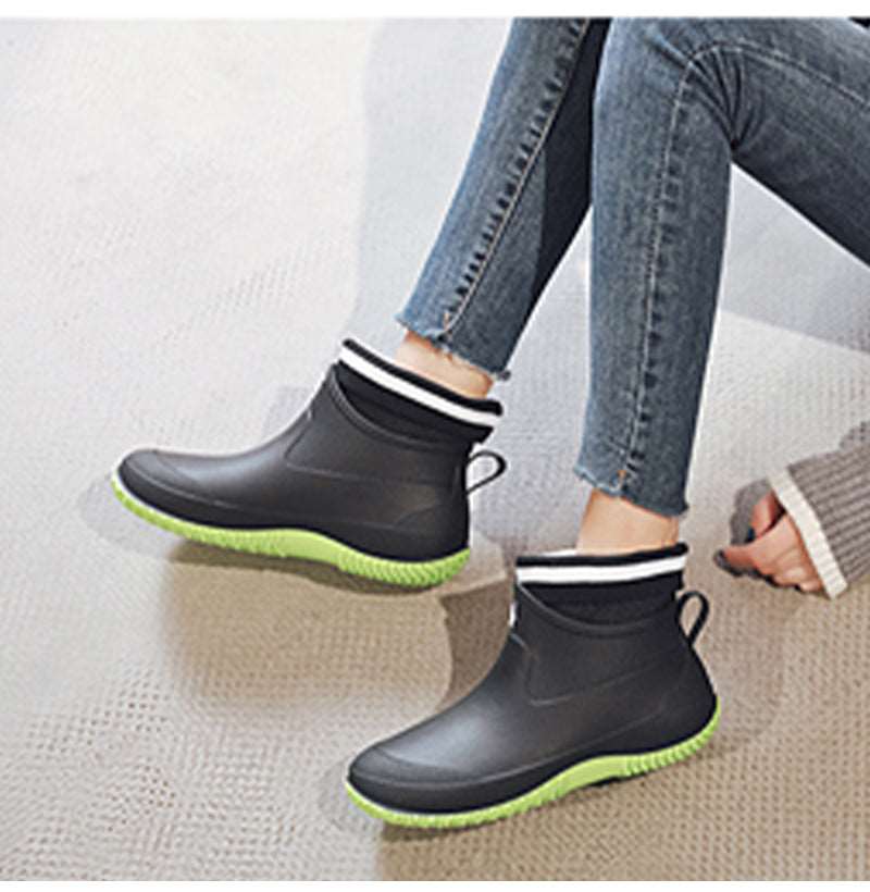 Anti-slip and waterproof rubber shoes
