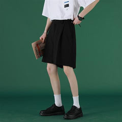 Women's Suit Shorts Black Five-point Pants