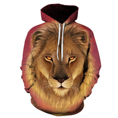 3D Lion Hoodie