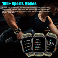 Smart Watch (Answer/Call) Outdoor Sports Watch LED Altimeter Barometer 100+ Sports Modes 600mAh Battery Multimedia Message Viewing Weather Pedometer Fitness Tracker for Android iPhone Gift