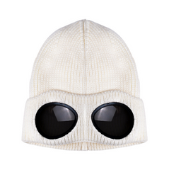 Windproof Mirror And Fleece Knitted Warm Wool Hat