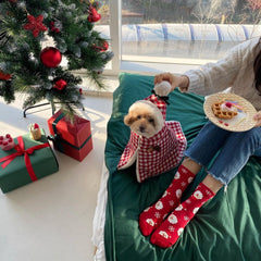 Korean Version Of The New Lovely Christmas Winter Pet Clothes Cloak