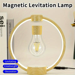 Dimmable Touch Control Countertop Night Light with Glass Shade, Solid Color Creative Floating Bulb Design, Bedroom Tabletop Decor, 110V-240V US Plug Powered