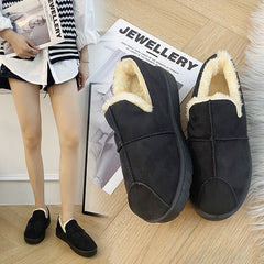 Bottes de neige chaudes en coton et velours pour femmes