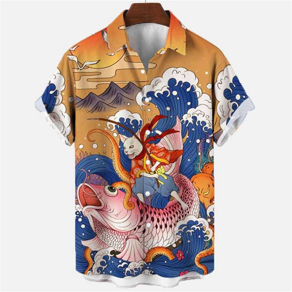 3D Myth Retro Animal Hawaiian Shirt