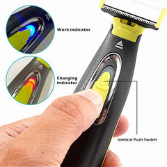 MLG Electric Shaver for Men & Women – Portable Full Body Trimmer, USB Rechargeable, T-Shaped Blade Razor for Beard & Armpits, Washable