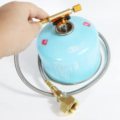 Camping Gas Stove Refill Adapter | Outdoor Cylinder Filling & Gas Tank Furnace Connector Accessories
