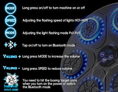 Music Boxing Machine – Smart Bluetooth Wall-Mounted Boxing Trainer | Electronic Punching Target for Home Gym & Fitness