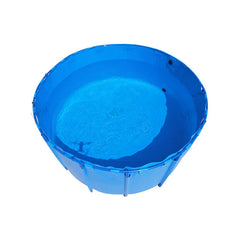 LVJU Foldable Fish Tank - 180 Gallon (680L) Round Plastic Pond for Fresh/Salt Water Breeding, 120cm Diameter x 60cm Height