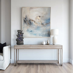 Stacked Rocks 15.7" Black Resin Tabletop Fountain with LED Lights - Zen Meditation Indoor Waterfall for Home, Office & Bedroom Decor