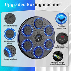 Music Boxing Machine – Smart Bluetooth Wall-Mounted Boxing Trainer | Electronic Punching Target for Home Gym & Fitness