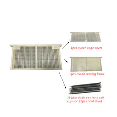 1 Set Queen Rearing System – Bee Larva Cell Cups Frame & Cage for CQR-3 | Royal Jelly Production Beekeeping Equipment