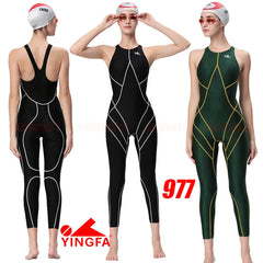 Women's & Girl's Competition Kneeskin Swimsuit – Professional Racing Swimwear | FINA Approved | Sizes #925, #937, #921