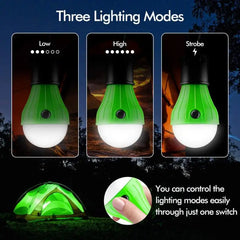 Portable Camping Light | Mini LED Bulb Emergency Lamp with 3 Lighting Modes & Hanging Hook