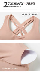 Women’s High Impact Sports Bra – Push-Up Gym Bra with Back Closure, Workout Crop Top for Yoga & Fitness