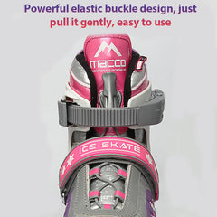 Beginners Breathable Adjustable Winter Ice Blade Speed Skates Shoes Children Ice Blade Warm Thermal Ice Hockey Skating Shoes