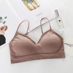 Sexy V-Neck Sports Bra for Women – Backless Push-Up Bralette Top | Seamless Fitness Brassiere Sport Femme