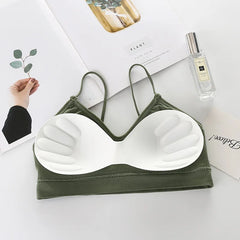 Sexy V-Neck Sports Bra for Women – Backless Push-Up Bralette Top | Seamless Fitness Brassiere Sport Femme