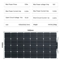 solar panel 1000w 12v bendable battery charge flexible solar panels for home car roof solar panel system
