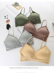 Sexy V-Neck Sports Bra for Women – Backless Push-Up Bralette Top | Seamless Fitness Brassiere Sport Femme