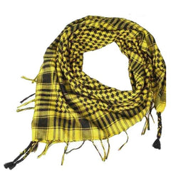 Unisex Tactical Arab Scarf – Lightweight Plaid Cycling Mask & Hijab Head Wrap for Men & Women (Spring/Summer)