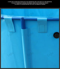 LVJU Foldable Fish Tank - 180 Gallon (680L) Round Plastic Pond for Fresh/Salt Water Breeding, 120cm Diameter x 60cm Height