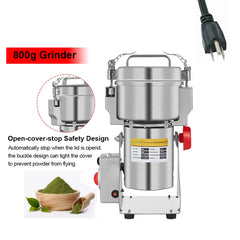 BioloMix 800g/700g Grains, Spices, Herbs, Cereal, Coffee Dry Food Grinder Mill – Gristmill Flour Powder Crusher