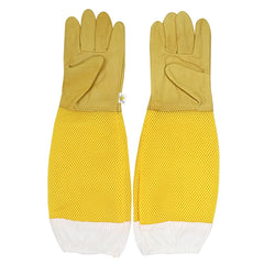 Beekeeper Gloves with Protective Sleeves – Ventilated & Professional Anti-Bee Gloves for Apiculture and Beehive Handling